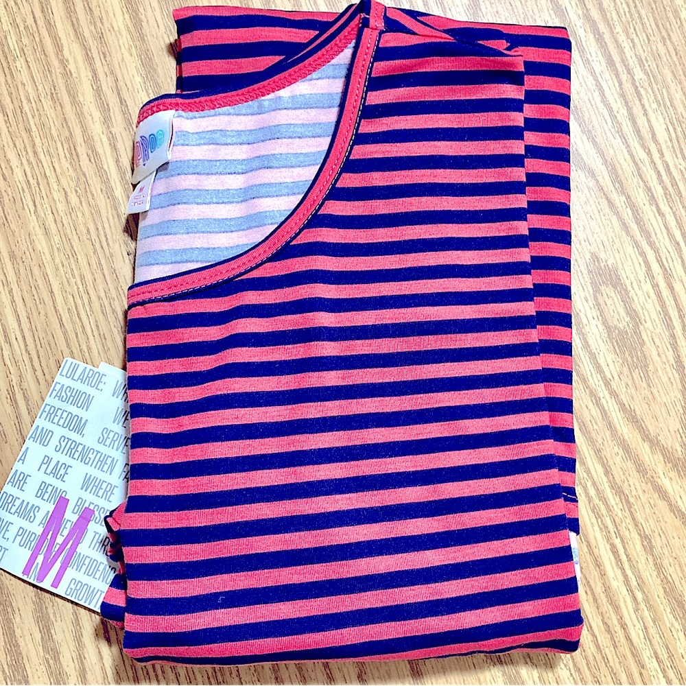 M Lularoe Irma Stripe Irma -NWT